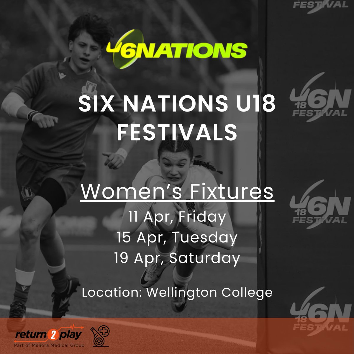 Return2Play (@return2play) on Twitter photo 🏉Return2Play to provide #doctors to <a href="/SixNationsU20/">Six Nations Under-20s</a>🏉
#Return2Play is proud to support the 2025 Women’s U18 Six Nations Festival with our #MatchDayDoctors. We’re honoured to be part of this prestigious event, hosted at <a href="/WellingtonUK/">Wellington College</a>.
This multi-national #rugbytournament will 🏉Return2Play to provide #doctors to <a href="/SixNationsU20/">Six Nations Under-20s</a>🏉
#Return2Play is proud to support the 2025 Women’s U18 Six Nations Festival with our #MatchDayDoctors. We’re honoured to be part of this prestigious event, hosted at <a href="/WellingtonUK/">Wellington College</a>.
This multi-national #rugbytournament will