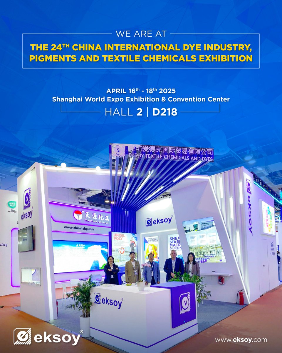 eksoykimya's tweet photo. Next week, on this day, Interdye will begin, marking Eksoy's 12th appearance at the event!

#Interdye2025 #eksoy https://t.co/dsjT1LNYNI