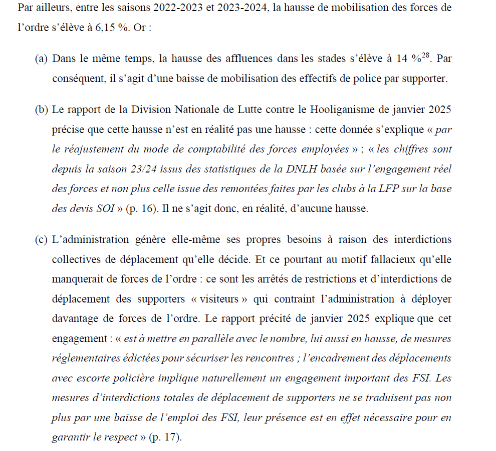 Pierre_B_y's tweet photo. En réalité :
- baisse de nombre de FdO mobilisées par nombre de supporters ;
- la hausse du chiffre brut de FdO mobilisées ressort (i) d'une modification des méthodes de comptabilisation et (ii) d'une nécessité de faire appliquer les interdictions de déplacement. https://t.co/d2V15H4LWM