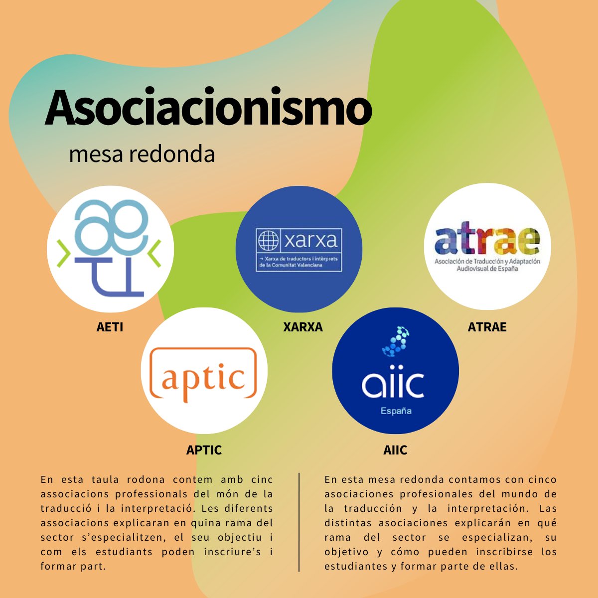eneti2026umu's tweet photo. ¡El viernes la cosa va de asociaciones! Ven y entérate de cómo unirte a ellas y de las ventajas que supone formar parte como estudiante y profesional 🧡 https://t.co/U9m0koIwjx