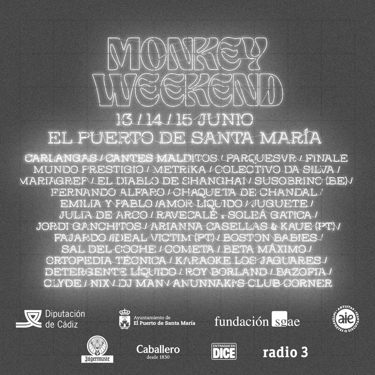 bankrobberbcn's tweet photo. Parece que @chaquetadechan1 van a estar en el #MonkeyWeekend! Nos vemos en junio en el Puerto de Santa María! https://t.co/r5hZRPi2N7 https://t.co/wL90kwa8R0