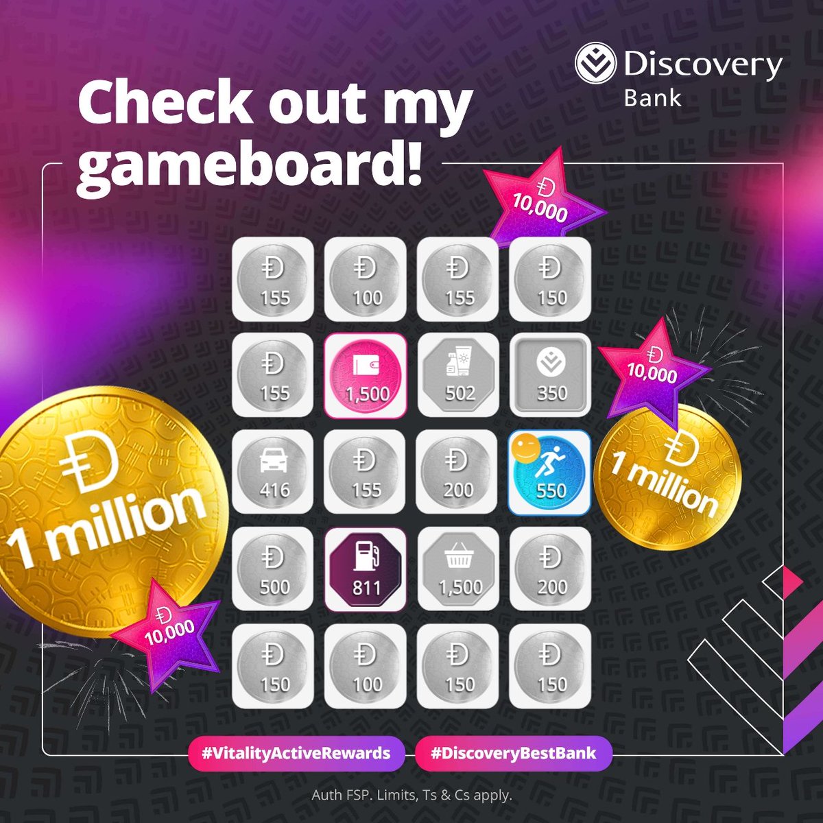 themourningdad's tweet photo. I just played my #VitalityActiveRewards gameboard! What’s on your gameboard? Play &amp; share in the Discovery Bank app! #DiscoveryBestBank https://t.co/cgb1nuoyC2