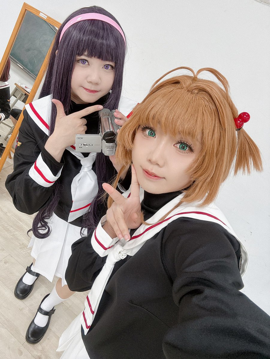 yingying_twcos's tweet photo. ⚠️#コスプレ #cosplay ⚠️ 
💓💓💓💓

#木之本桜🌸瑛
#大道寺知世📹 @asa811007
-
#庫洛魔法使 #木之本櫻 #cardcaptorsakuracosplay #カードキャプターさくら #sakurakinomoto #Clamp #ccsakura #木之本桜生誕祭2025 #カードキャプターさくら #CLAMPの日 https://t.co/x4EwEEGJmH