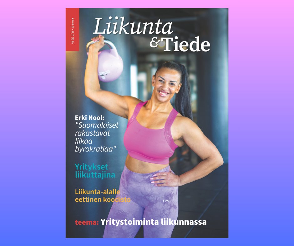 Vuoden toisen Liikunta &amp; Tiede -lehden teemana on Yritystoiminta liikunnassa. 
Liikunta-ala on kasvava yritystoiminnan osa-alue. Valmentaja Erki Noolin mielestä suomalainen urheilu elää yhä amatööriaikaa. 
Tutustu sisältöön 👇
lts.fi/liikunta-tiede…