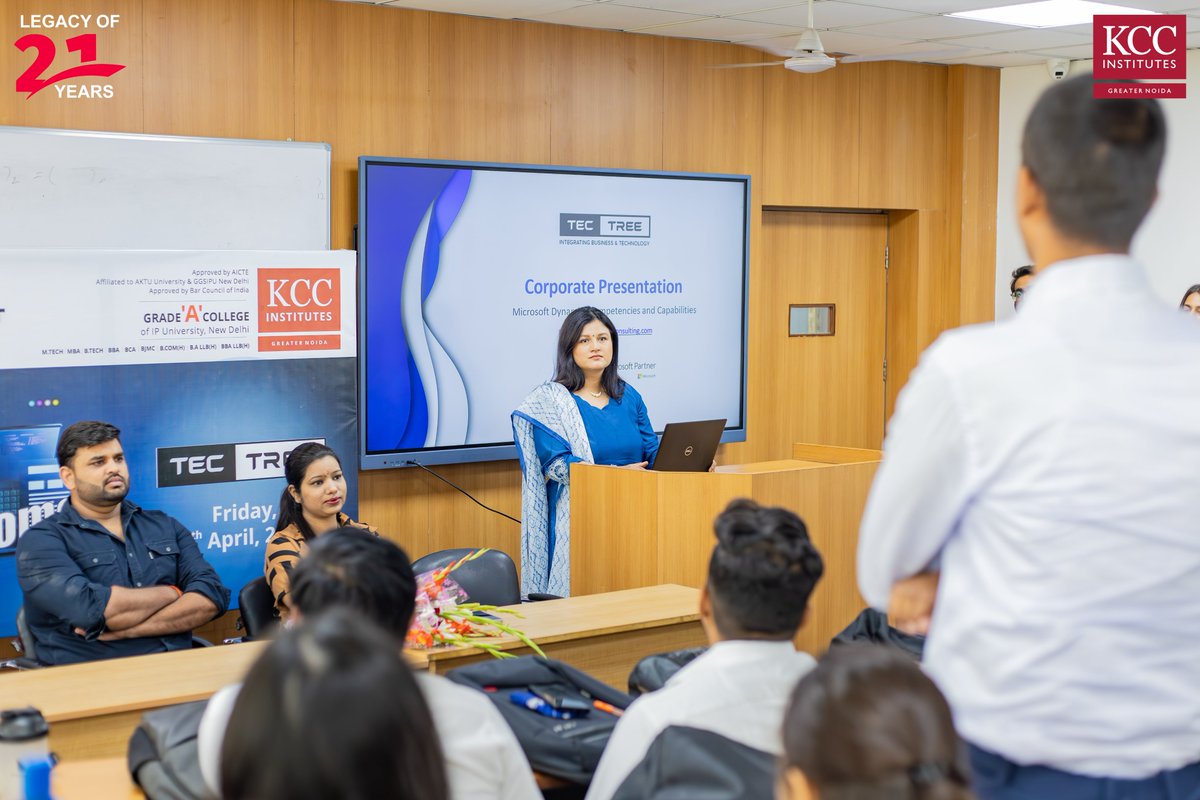 KCCinstitutes's tweet photo. 🎯 Placement Drive Success at #KCCInstitutes with TecTree Software Consulting Pvt. Ltd.
Our students gained real-world skills in MicrosoftD365, covering ERP, CE &amp; more.
Next-gen talent, future-ready. 💼🚀

#TecTreeSoftware #MicrosoftD365 #PlacementDrive #FutureOfWork #TechCareers https://t.co/oLf7FWaQFo