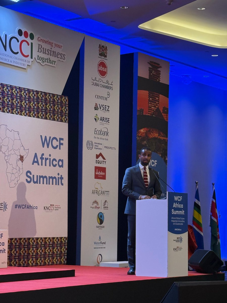 iccwbo's tweet photo. 🎉 The #WCFAfrica Summit has officially kicked off. 🎉  
In Nairobi, global leaders take the stage to spotlight Africa’s pivotal role in the future of trade. 

@RHisarciklioglu @ICCSecGen @kenya_chamber https://t.co/Nxg8HiV56w