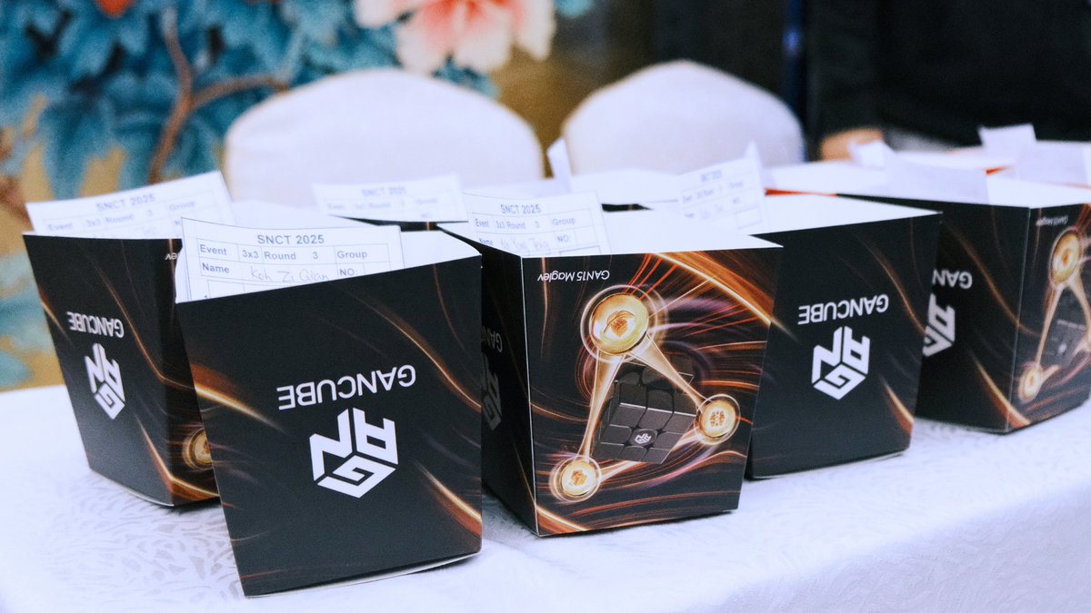 gancube's tweet photo. Organized by @mofunland, the Singapore National Cubing Tournament 2025 was such an amazing speed cube event!
Good job to all the winners, cubers, volunteers, and organizers. ๐๐ฅ
#GANCUBE #GANCUBESHOP #GANSpeedcube #GANSmartCube #CubingNewAge #CubingFun #speedcube #speedcuber https://t.co/t7tUawWSXS