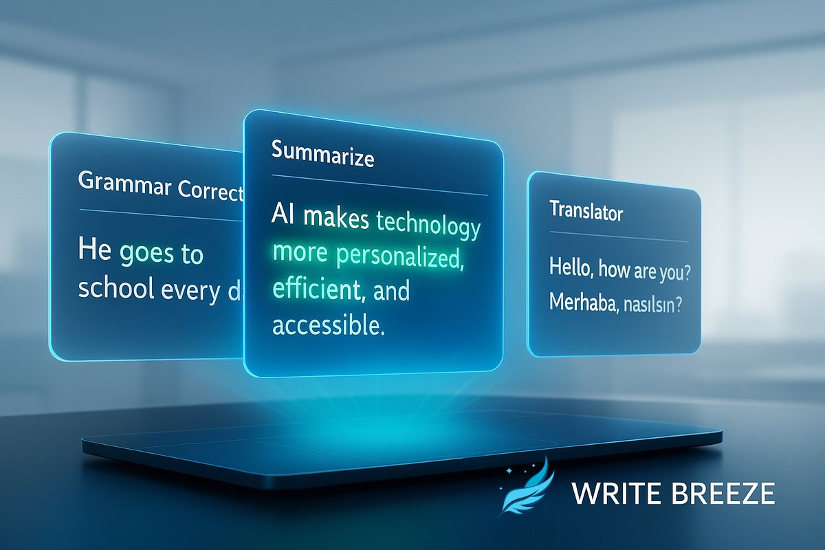 writebreezeAI's tweet photo. Your words, upgraded by AI. 💡
WriteBreeze helps you correct grammar, summarize smartly, and translate seamlessly — all in one place.
📘 Perfect for writers, students, and content creators.
Try it today → https://t.co/WiLjEj9k3S

#AItools #WritingAssistant #EdTech #WriteBreeze https://t.co/C4L30pNp8f