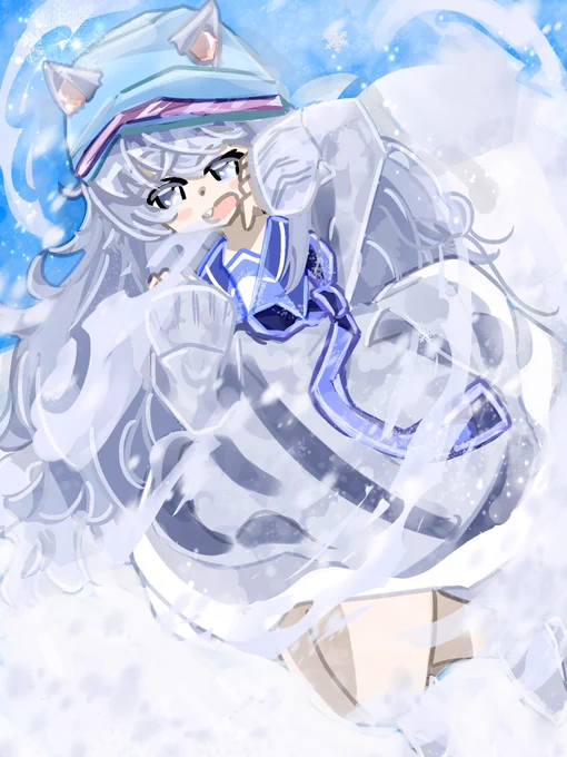 まさに雪らしい、、、、 最高すぎる、、、! うちの氷属性ちゃんたちと気が合いそうですねー