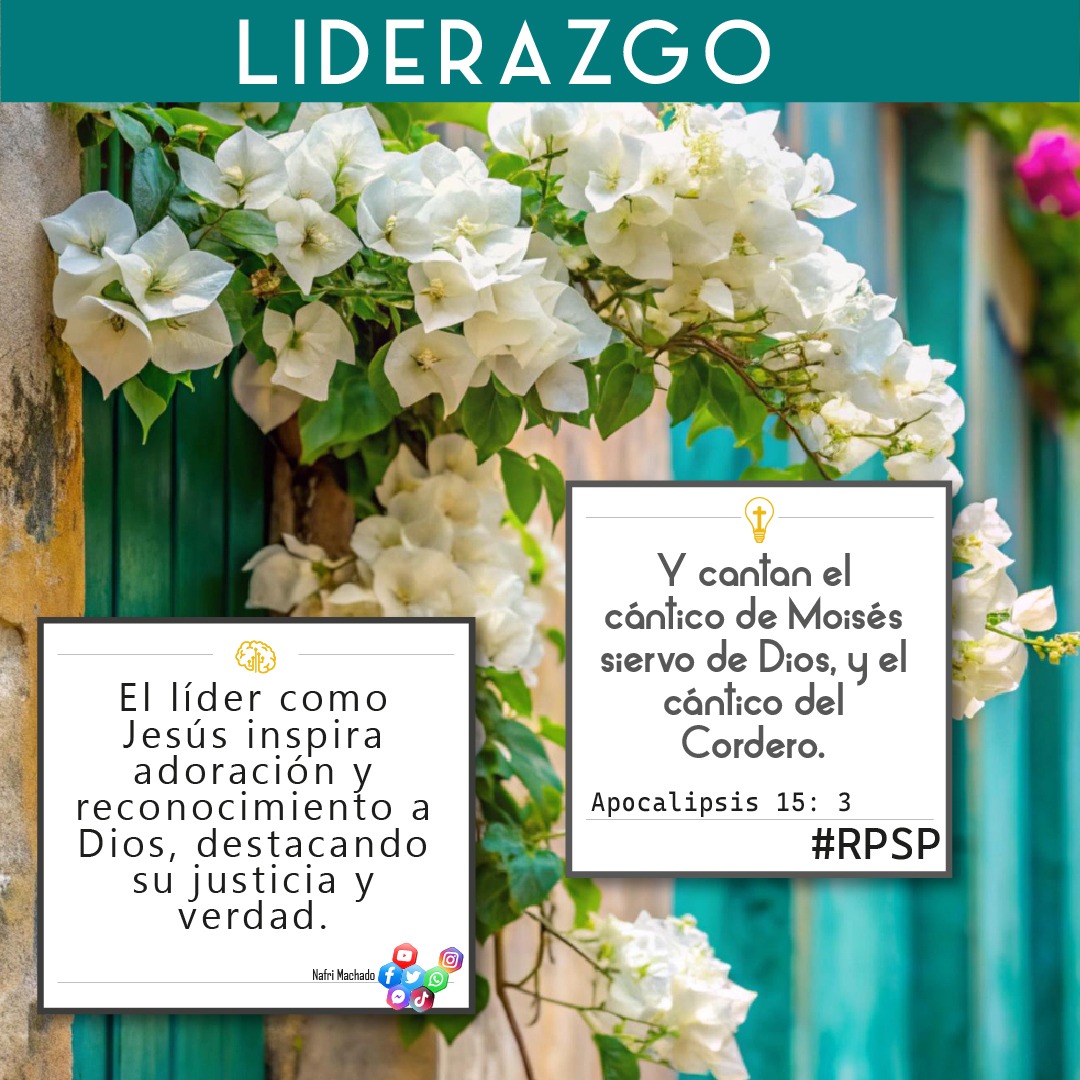 📖Apocalipsis 15: 3 Y cantan el cántico de Moisés siervo de Dios, y el cántico del Cordero.✝
🤔El líder como Jesús inspira adoración y reconocimiento a Dios, destacando su justicia y verdad.🧠
🤲🏻¡Feliz Miércoles!🤲🏻 
👍🏻 DALE LIKE – ↪ COMPARTE – ☝🏻 CRECE
#liderazgo #RPSP #vnma