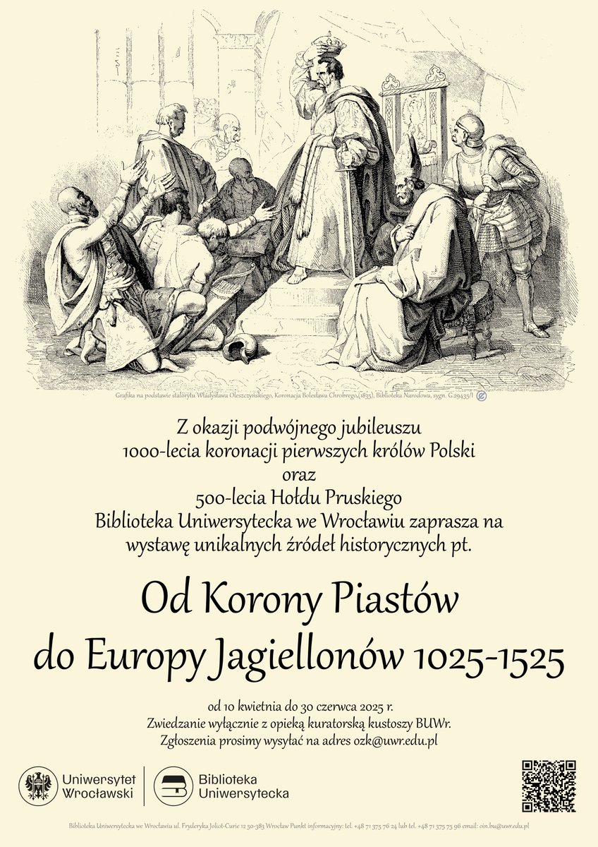uniwroc's tweet image. Ta ważna wystawa w Bibliotece Uniwersyteckiej we Wrocławiu (ul. Fryderyka Joliot-Curie 12), potrwa do 30 czerwca 2025 r. Uwaga! Zwiedzanie odbywa się wyłącznie z opieką kuratorską kustoszy BUWr - dlatego chęć odwiedzenia wystawy należy zgłosić na adres e-mail: ozk.bu@uwr.edu.pl