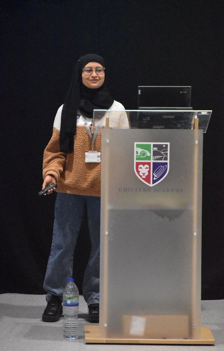 ChilternA's tweet photo. It was a pleasure having former student Tasbeeha R, come into school and give an inspiring talk on her journey and obstacles that she has faced. Now a Berkhampsted student and soon to be at Oxford University. #teamSEND https://t.co/uL0bMXdZsV