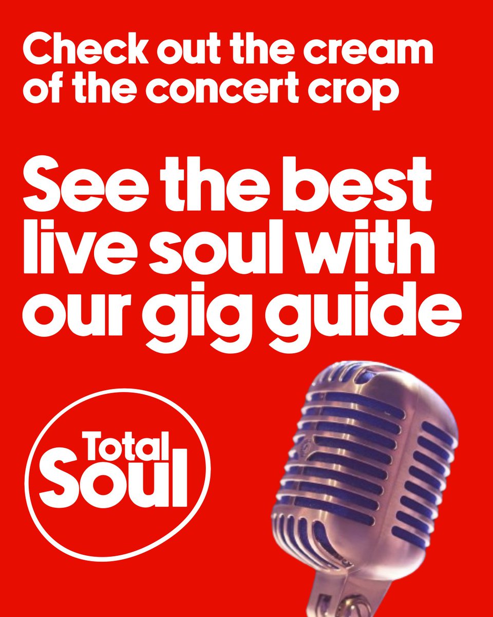 totalsoulradio's tweet image. See @PPArnold1, @HilStSoul, @evelyncking and @realthinguk at UK venues in the next couple of months with @totalsoulradio's gig guide! 🎵🎵

Check out the best live soul concerts - and buy tickets - at totalsoul.co.uk.

#livemusic #livesoul #soul #soulgigs #totalsoul