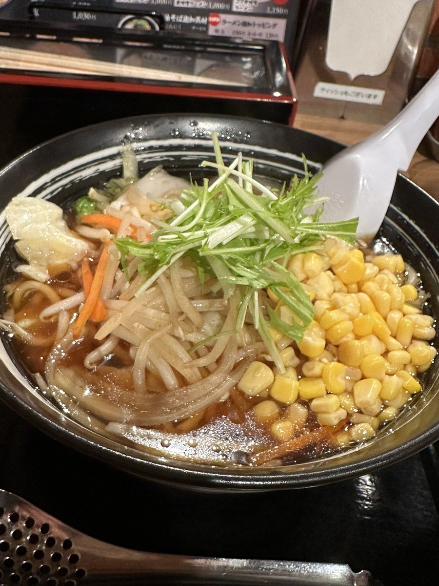 TONYUMITONY's tweet photo. I was not hungry at all but I had a Sapporo veggie shoyu ramen🍜 at the airport.
#雪あかり #野菜ラーメン #ramen https://t.co/0ZxeDRc5ex