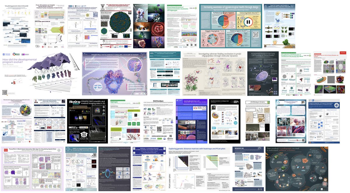 vizbi's tweet image. The VIZBI 2025 posters have just been published online! That’s 32 cutting-edge projects exploring the intersection of life science and data visualization. 

Original artwork for the 2025 Art &amp;amp; Biology exhibit goes online Thursday evening, UK time.

vizbi.org/Posters/2025
