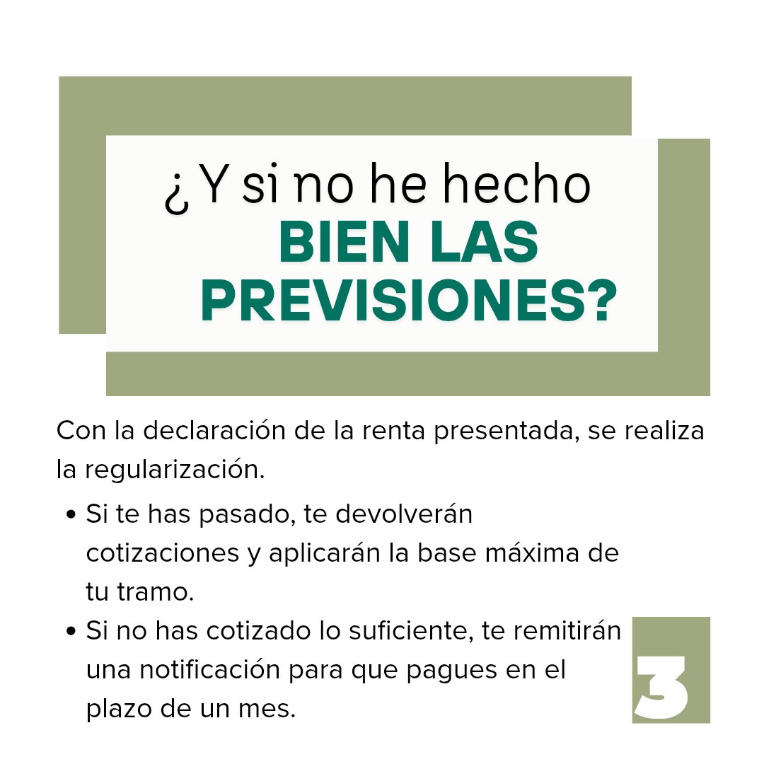 La base de cotización por ingresos reales te permite elegir tu tramo de rendimiento. Y si la base que has elegido no es la correcta, con la declaración de la renta llega la regularización #cotizaciones #declaraciondelarenta #regularizacionautonomos #consultoria #inurrieta