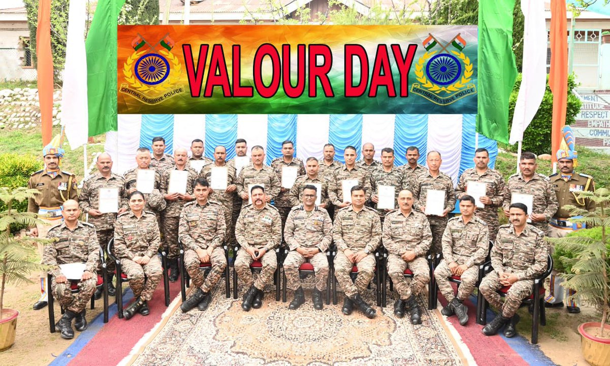 Team 43 Bn held Investiture Ceremony and 22 officials were given DG commendation disc for their contribution in GPE 25.