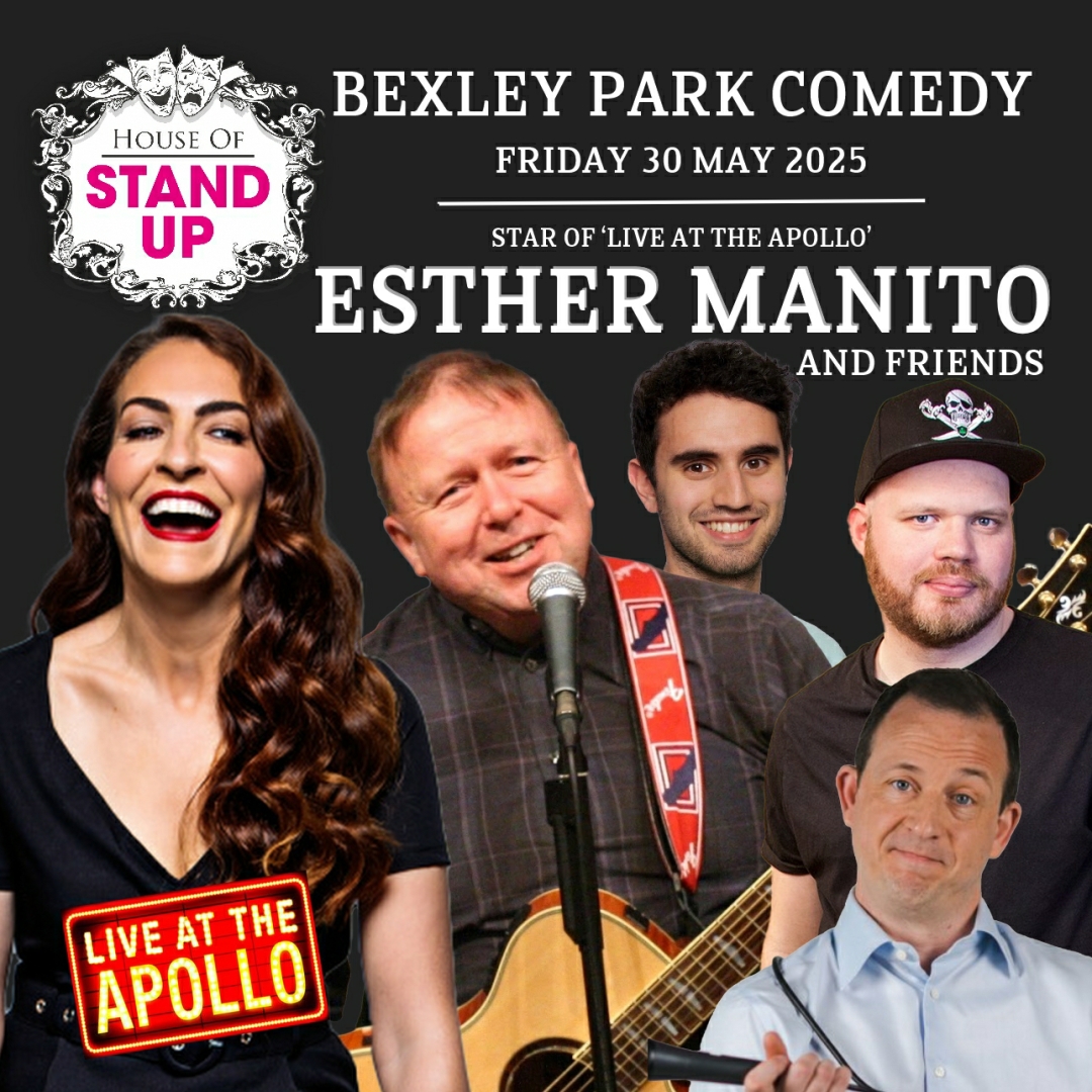 Laugh with Esther Manito at Bexley Park Comedy on 30th May 2025, 7:30 PM. Don't miss out! Get tickets here: jokepit.com/comedy-in/dart… #BexleyComedy #dartford #Kent