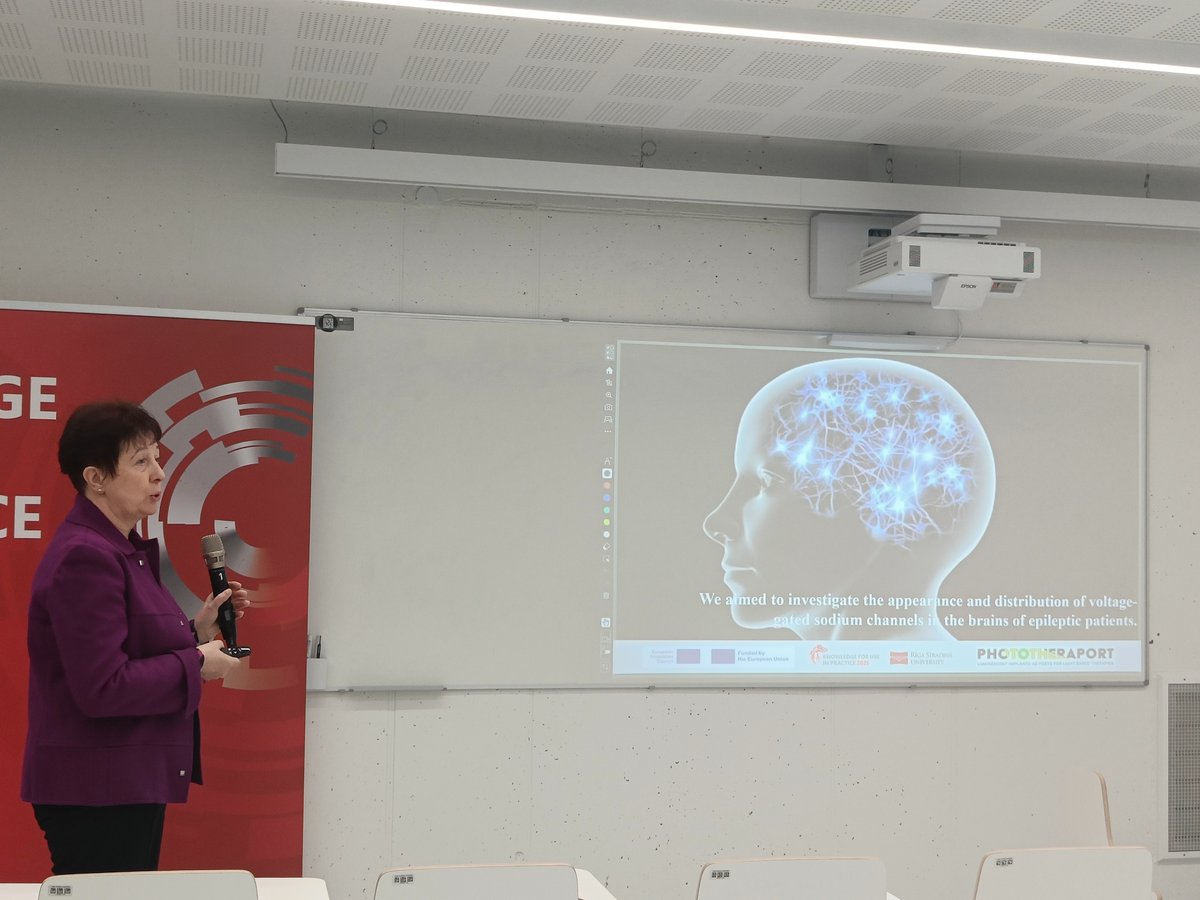 PHOTOTHERAPORT's tweet image. 👏👏Congratulations to the great talk recently given by Prof. Valērija Groma at the @RSUinfo International Research Conf. on Medical and Health Care Sciences: “Appearance and distribution of voltage-gated sodium channels in excitable and non-excitable cells of the human brain”.