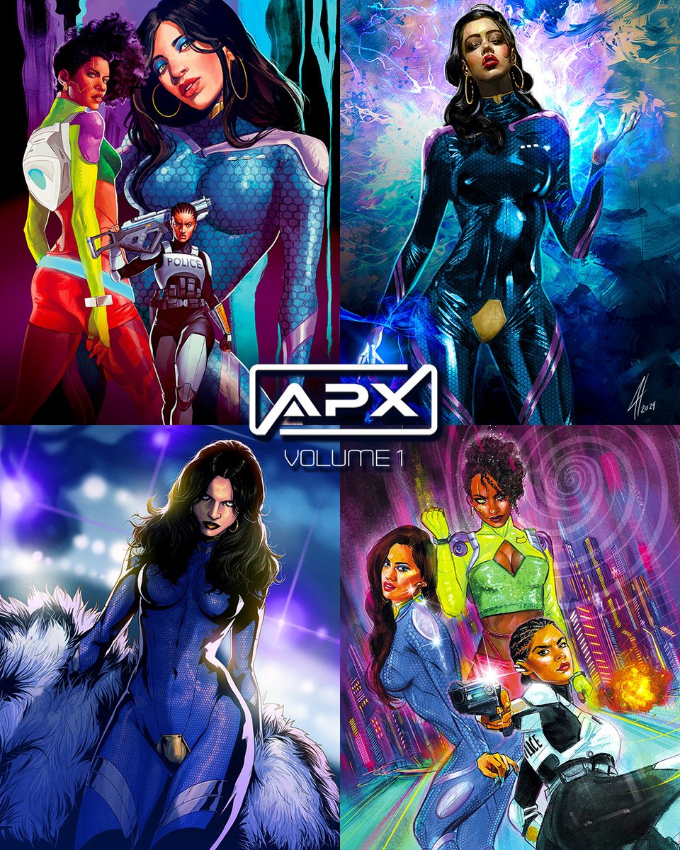 apxcity's tweet photo. Our final day! Just a few hours left to back our sci-fi action graphic novel APX Vol. 1 with FOUR amazing covers!
https://t.co/i56caPbRpF
#apxcomic #indiecomics #scifi #scifiart #scifibabes #kickstartercomics #comics #graphicnovels #comicbookartist https://t.co/GSmIicKNYE