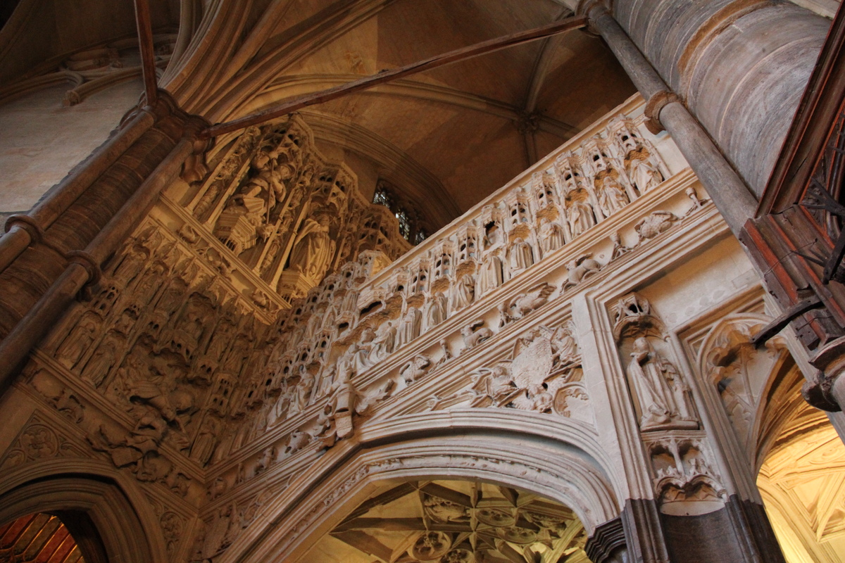 wabbey's tweet photo. Henry V was crowned in the Abbey #onthisday in 1413.

The coronation service is depicted in a carving in Henry's chantry chapel in the Abbey. The ornately decorated chapel stands over the king’s tomb at the east end of the church.

The chapel is reached by a spiral stone staircase whose steps are worn by the monks who said prayers here daily for Henry’s soul.