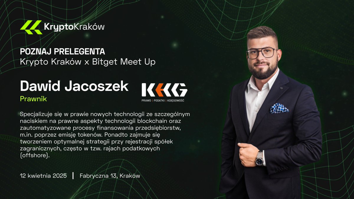 KryptoKrakow (@kryptokrakow) on Twitter photo 📌 Prawo, podatki i Dubaj – konkretna dawka wiedzy na Krypto Kraków x <a href="/BitgetPL/">BitgetPL</a> MeetUp!
🎤 O 15:00 wystąpi <a href="/djacoszek/">Dawid Jacoszek</a> z prelekcją:
„Zmiana rezydencji podatkowej na przykładzie Dubaju”
✅ Zapisz się: lu.ma/bpzul6ah 📌 Prawo, podatki i Dubaj – konkretna dawka wiedzy na Krypto Kraków x <a href="/BitgetPL/">BitgetPL</a> MeetUp!
🎤 O 15:00 wystąpi <a href="/djacoszek/">Dawid Jacoszek</a> z prelekcją:
„Zmiana rezydencji podatkowej na przykładzie Dubaju”
✅ Zapisz się: lu.ma/bpzul6ah