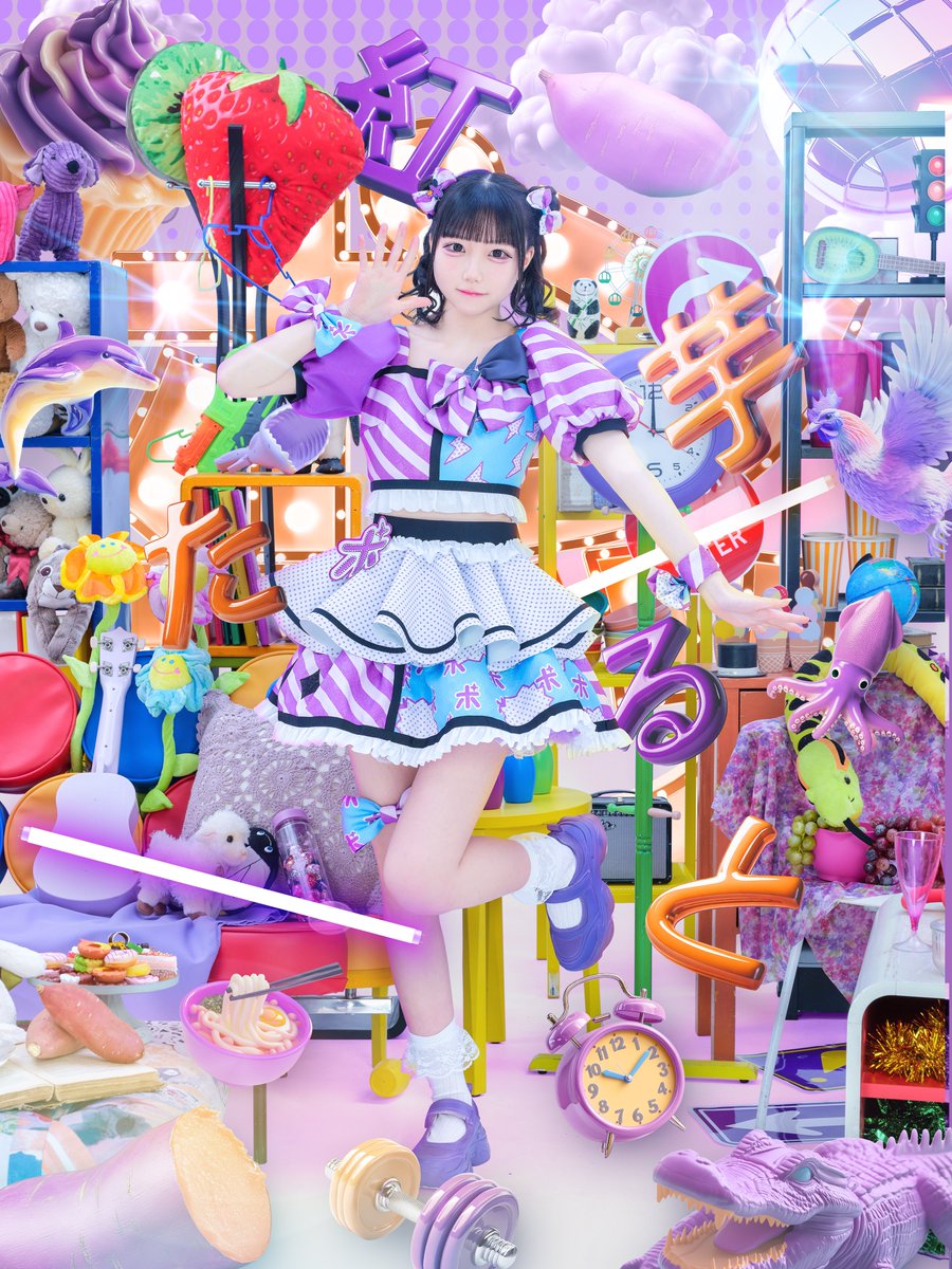 ponkotsukonpo's tweet photo. 【新アー写公開】

💜紅芋たると (@taruto_ponkotsu)
💜担当カラー 紫色
💜たるとのこと、た〜んとおたべ♡
💜ポンコツコンポ最年少15歳

「始まれ！たると推しるーと！」

#ポンコツコンポ https://t.co/WN5q3mcSnE