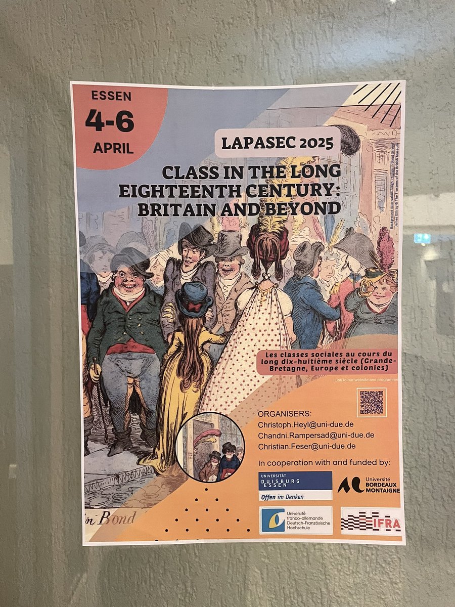 ClementineGcnt's tweet photo. Serious post-conference blues after attending the wonderful LAPASEC conf in Essen this weekend.
An incredible three days hearing about class in the 18thc (while gorging on Haribo). 
Lovely to reunite with last year’s attendees, and meet new ones-there’s no friendlier bunch 🥹🫶🏼 https://t.co/hQDSlt9WMH