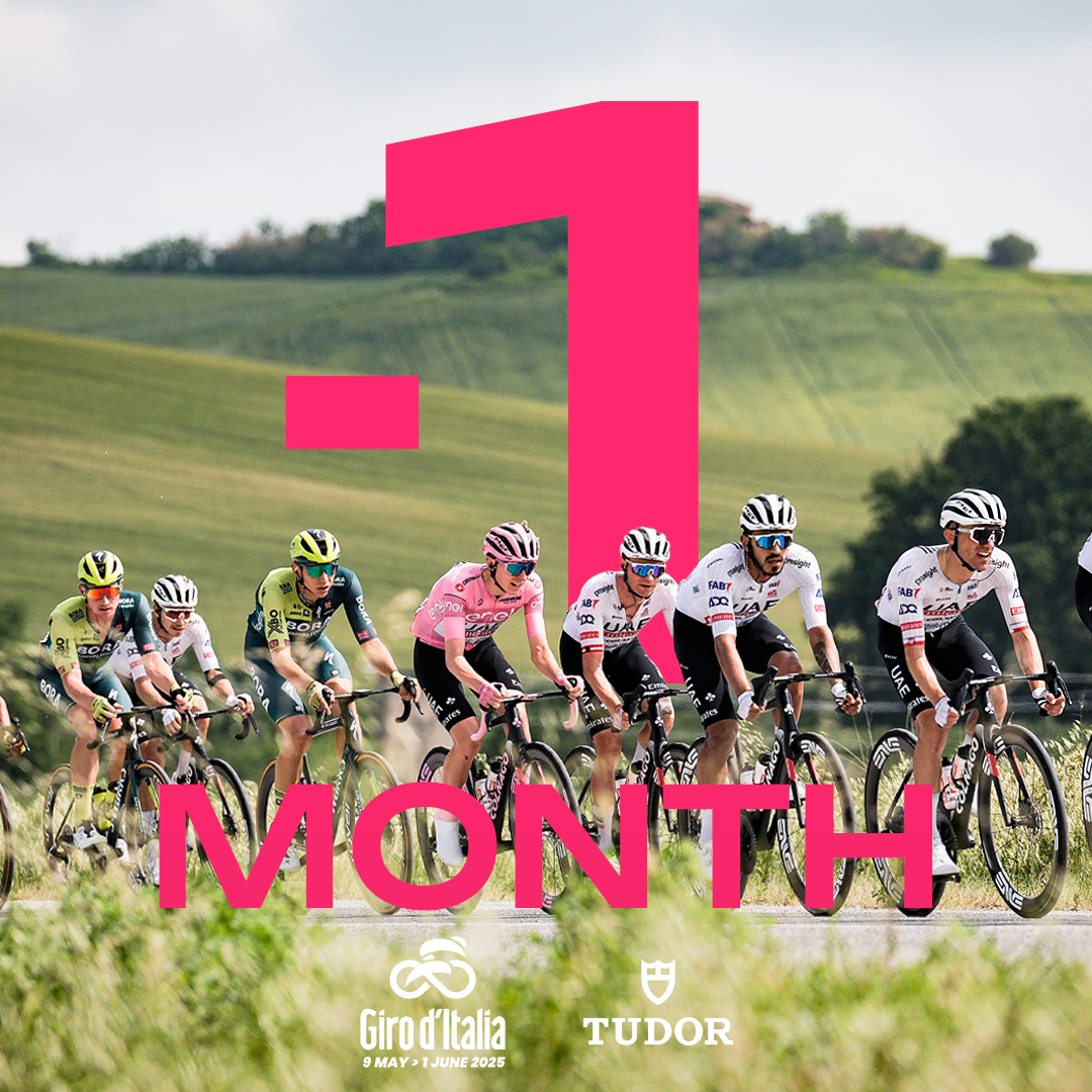 Just one month left, and the Giro vibes are already in the air! 🎉🚴‍♂️

Manca solo un mese ma l’atmosfera del Giro è già nell’aria! 🎉🚴‍♂️

#GirodItalia | #TudorWatch #BornToDare ⏱️
