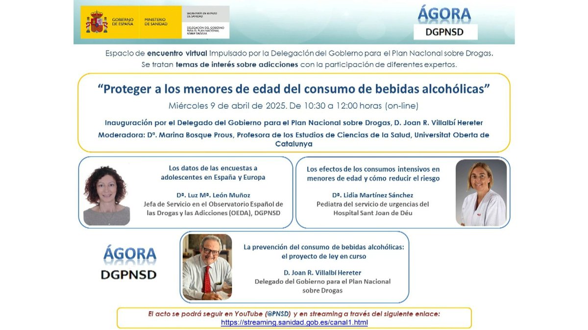 Ferya_Plus (@feryaplus) on Twitter photo Nueva edición del ciclo de encuentros #ÁGORA de las #Adicciones, organizado desde la Delegación del Gobierno para el Plan Nacional sobre Drogas (<a href="/PNSDgob/">Plan Nacional Sobre Drogas</a> ) pnsd.sanidad.gob.es/noticiasEvento… Nueva edición del ciclo de encuentros #ÁGORA de las #Adicciones, organizado desde la Delegación del Gobierno para el Plan Nacional sobre Drogas (<a href="/PNSDgob/">Plan Nacional Sobre Drogas</a> ) pnsd.sanidad.gob.es/noticiasEvento…