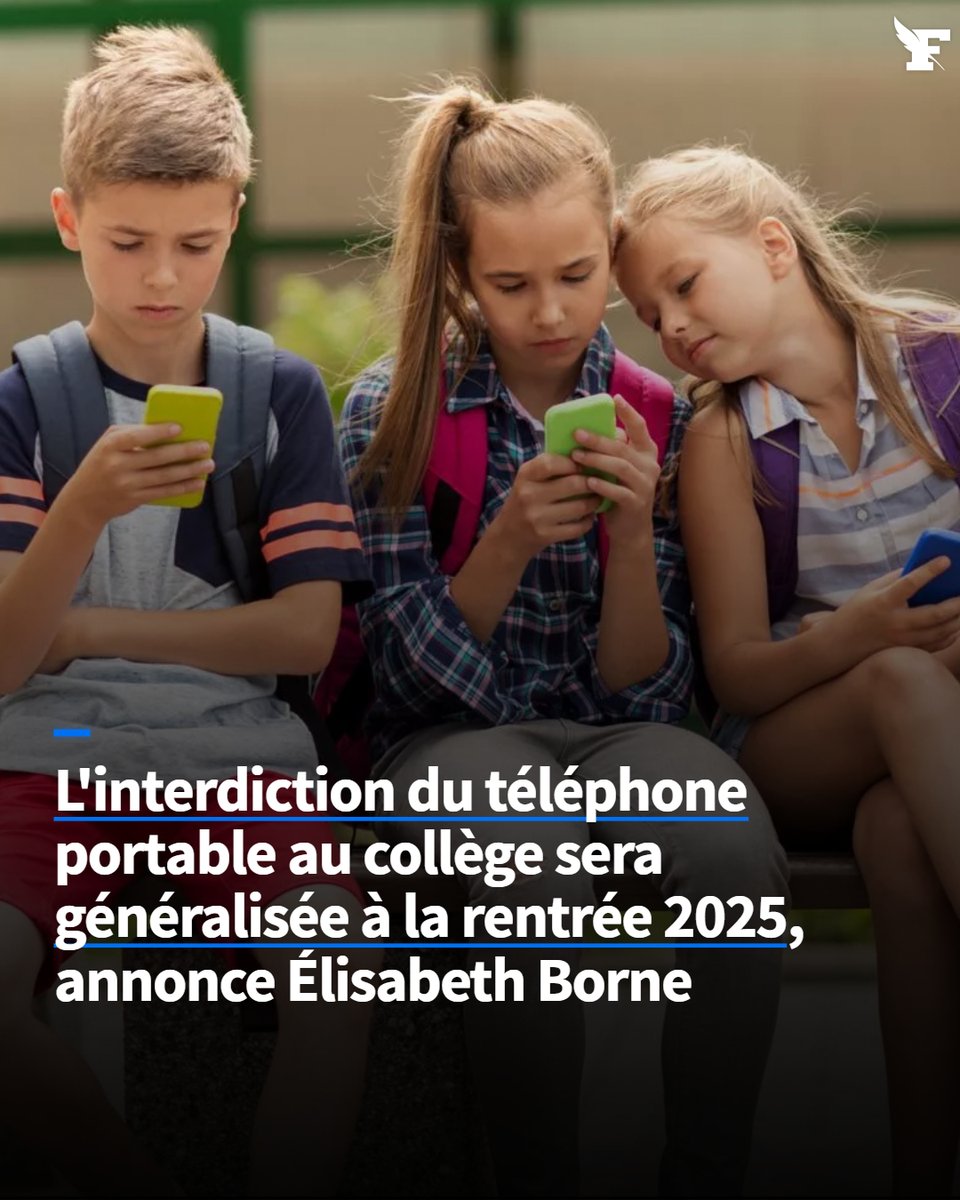 Le_Figaro's tweet photo. La ministre de l'Éducation nationale a annoncé la généralisation de la pause numérique dans les collèges français à compter de la rentrée prochaine. Le ministère a aussi écarté l’idée de «remplacer» Parcoursup.
→https://t.co/4lb43MFn9E https://t.co/hLhR0XvNS0