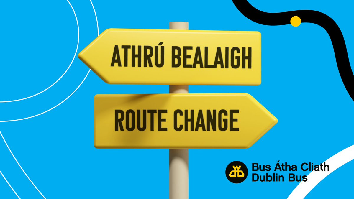 dublinbusnews's tweet photo. #DBSvcUpdate Revised Routing on Routes #DB69 and #DB69x from Sunday 13 April 2025. https://t.co/kTFggcjyCu
Bealaí Leasaithe ar Bhealaí #DB69 agus #DB69x ó Dé Domhnaigh, an 13 Aibreán 2025.
@TFIupdates https://t.co/0P40jVWBJV
