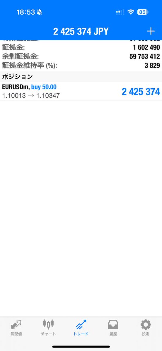 またユーロドルロングを取りました！
結構今取りやすいですね。