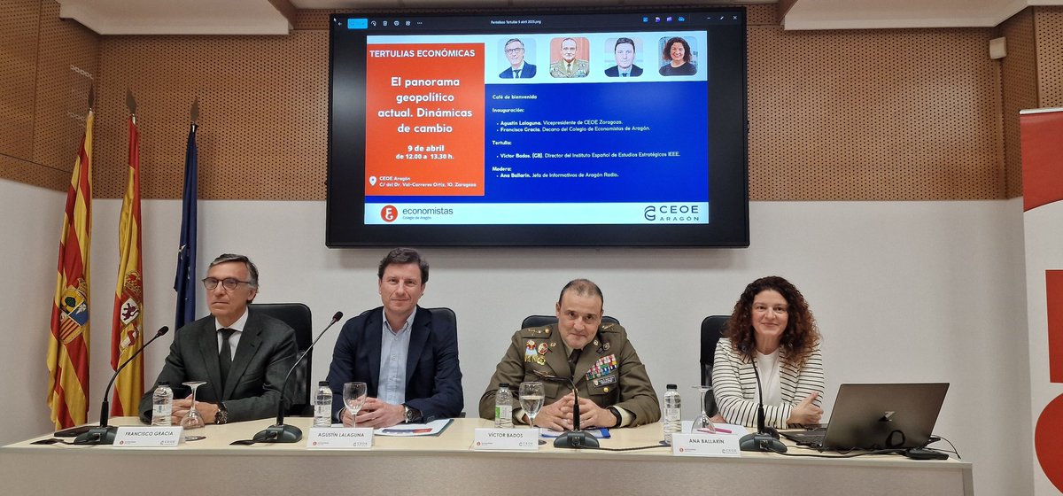 En un momento de ruptura del multilateralismo, nuevos equilibrios y pérdida de peso europea, analizamos El panorama geopolítico actual y las dinámicas de cambio con un gran experto como es  #VíctorBados en Tertulia económica con <a href="/EconomistasOrg/">Economistas</a> <a href="/aragonradio/">Aragón Radio</a> <a href="/CARTV_/">CARTV</a>