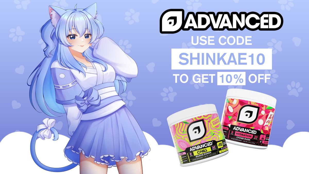 ShinkaeKuraudo's tweet image. Powered by @AdvancedGG! 💥 Boost your energy and stay focused during your gaming sessions🌟 Try it now ! Use code "SHINKAE10" for 10% off!
Link : advanced.gg/?ref=Shinkae
#Vtuber #Ad #advancedgg