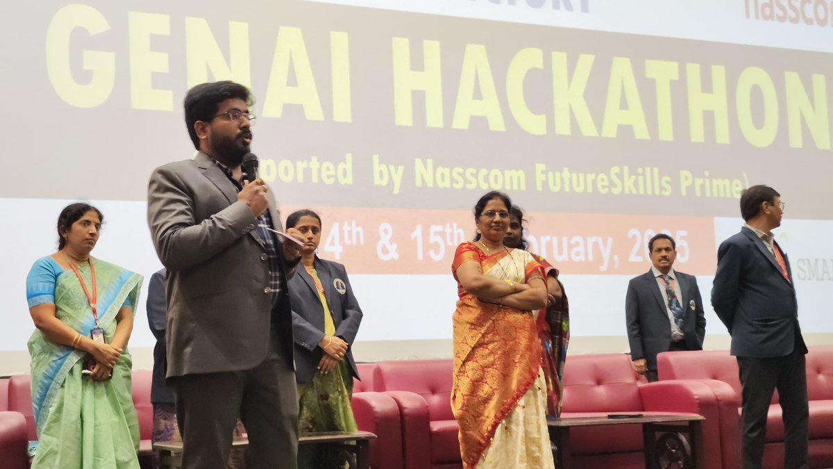 AKothuri94's tweet photo. Proud to share my experience at the GenAI Hackathon, organized by Smartbridge in association with NASSCOM and Futureskills Prime, held over two exciting days at Malla Reddy Engineering College for Women. #GenAI #Hackathon #Smartbridge #Smartinternz #NASSCOM #FutureskillsPrime https://t.co/lGszu4IIrN