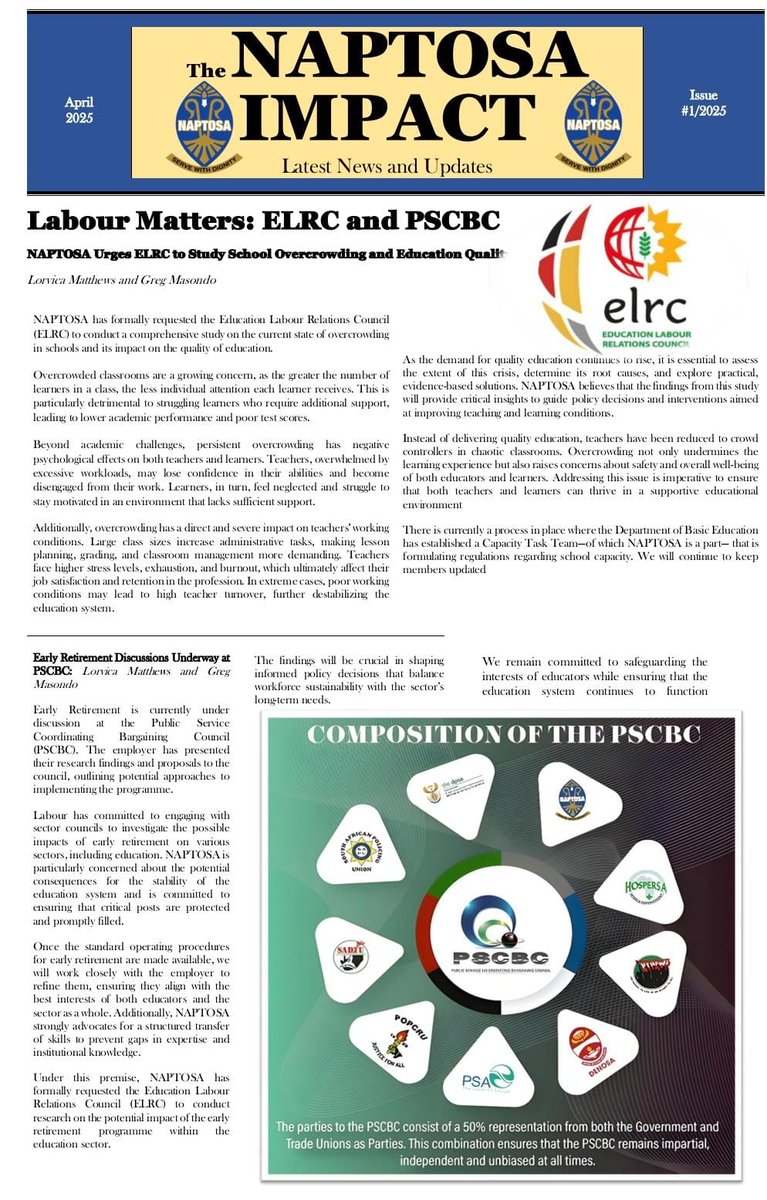 NAPTOSA_TEACH's tweet image. The NAPTOSA Impact #Issue1/2025:
drive.google.com/file/d/1ciPPR5…
#Magazine #MemberUpdate #ProudlyNAPTOSA