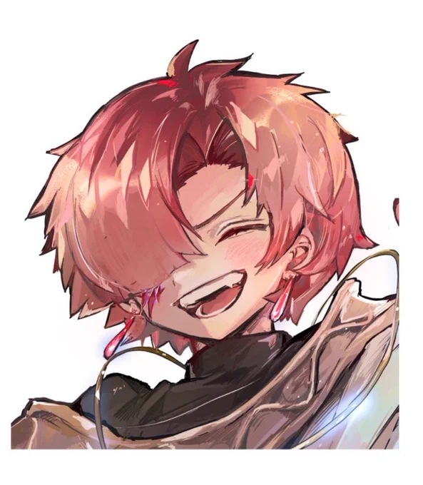 あと実はこれ表情差分がある!立ち絵って言われたら差分欲しくなってしまって…!!!赤毛の彼もキトと並び主人公の1人です公式アカウントでこの特別な世界のお話や、街並みの一部、国や独自文字、キトの初期設定、完成キャラの全身デザインなど情報出していくのでぜひお楽しみに!!! 