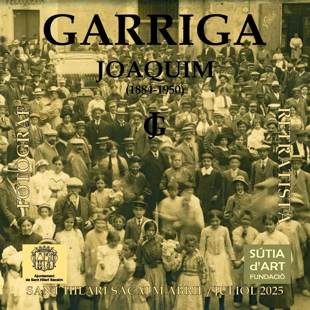 🖼️ A partir del dissabte 12 d'abril i fins al 31 de juliol podeu visitar l'exposició “Joaquim Garriga (1884-1950), fotògraf retratista” a la seu de la Fundació Sútia d'Art

📷 La mostra ens descobreix la vida i obra d'un fotògraf autodidacte hilarienc que representa una acció