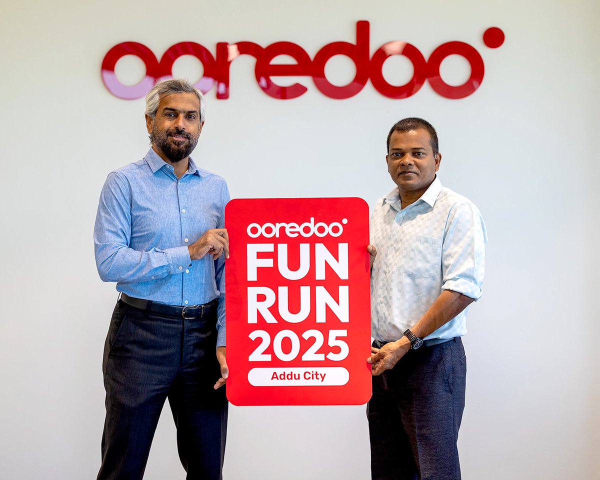 Get ready, Addu City! 🎉

The happiest 5K in the Maldives — #OoredooFunRun 2025 is coming to Addu City on June 27th! ✨

Prepare for a day packed with color throws, foam zones, fun music, and non-stop good vibes. It’s not just a run — it’s a chance to come together with family