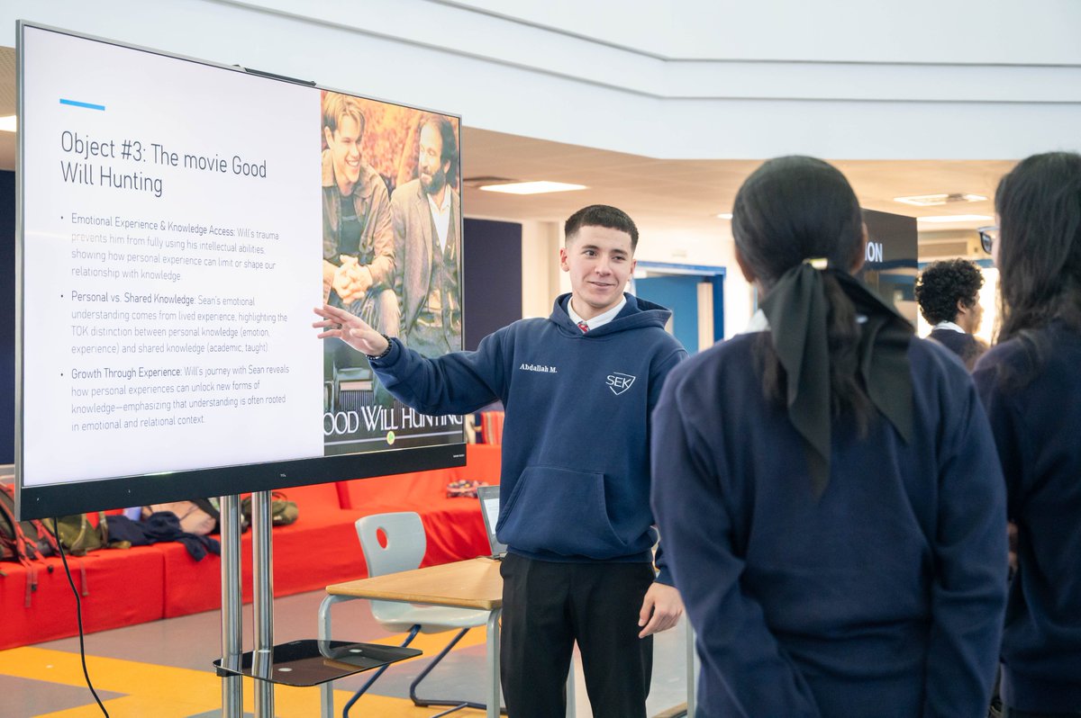 sekqatar's tweet image. Today’s TOK Exhibition was a celebration of our Grade 11s as Thinkers, Communicators, and Reflective learners! 💡🌍 Thank you to the parents who joined us—and a big thank you to Mr. Olek for organising this meaningful event! #IBLearnerProfile #TOK #IBDiploma