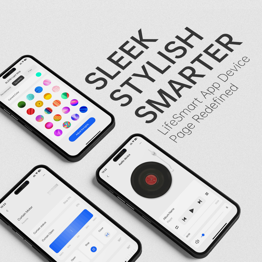 ilifesmarthome's tweet photo. 📱 New Look, Better Control!
The LifeSmart App just got a fresh upgrade – delivering a smarter, sleeker way to manage your devices.
Update your app and explore the new interface today!
📃About Us: https://t.co/RWeboYoha5
#LifeSmart #SmartHome #App #UI #Design #Curtain #Light https://t.co/V79S2X0f6p