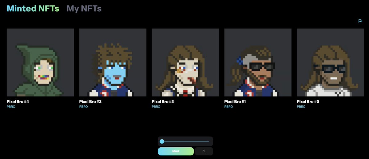 BroHallaNFT's tweet photo. Pixel Bros Open Edition is LIVE βοΈ
BroHalla holders with 5 or (tiered)
more received WL Mint Tokens πͺ
You can mint for FREE if you received one!
We will open to public for a small mint fee
in 2 Weeks. π
https://t.co/w3xbkAANwB