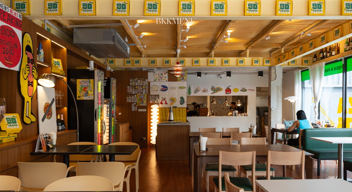 bkkmenu's tweet photo. 90 Grams ร้านพิซซ่าไวป์สนุก ๆ ที่เสิร์ฟหลากหลายเมนูโฮมเมด ในบรรยากาศสบาย ๆ กับกิม���ิกสุดคิวต์เพราะที่ร้านตั้งใจพิซซ่าทุกถาดในไซส์ 90 กรัม !
📍 ซอยสีลม 6
เ��ิดทุกวันอังคาร - อาทิตย์ เวลา 11.00 - 02.00 น.
#BKKMENU #BKKRECOMMENDED #90Grams #Pizza #Italian #Silom https://t.co/hFspY8HBwY