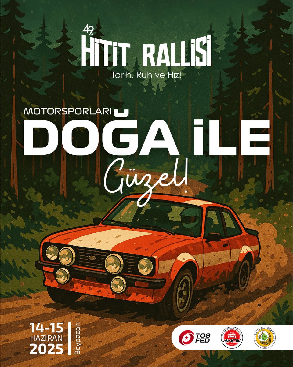 Anok_06's tweet photo. 🏁 49. Hitit Rallisi | 14-15 Haziran - Beypazarı 🌿

Motorsporları tutkusunu doğa sevgisiyle birleştiriyoruz!

🌲 Orman Genel Müdürlüğü iş birliğiyle gerçekleştirdiğimiz bu organizasyonda, çevreye duyarlılığımızı bir adım öteye taşıyoruz. https://t.co/HoQIqCKzRC