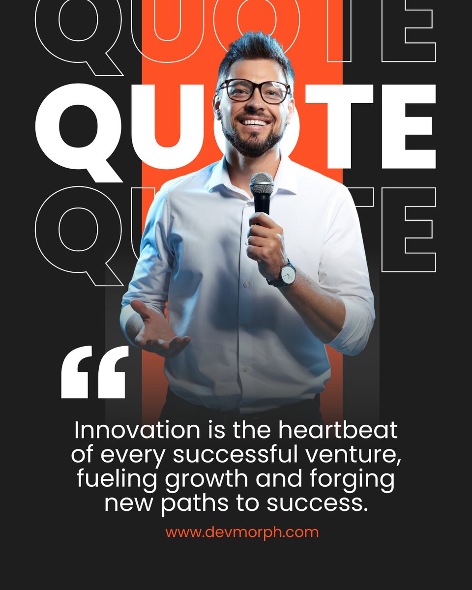 devmorphs's tweet image. We believe in pushing boundaries to create success stories. 🔥

#Innovation #SuccessMindset #DevMorph #Leadership #DigitalGrowth #TechQuotes