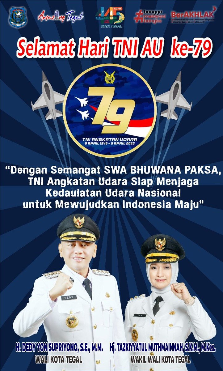 Selamat Hari TNI AU ke 79

#pemkottegal #kotategal