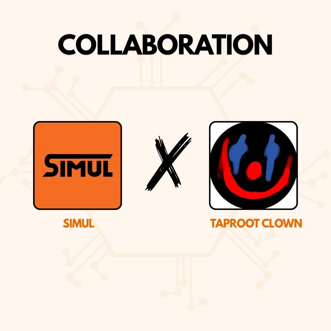 We are excited to announce our collaboration with @TaprootClowns 

555 supply 
Free Mint 
More info on discord