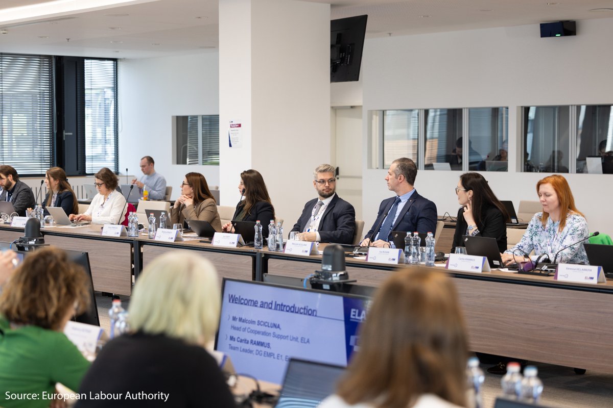 🔁Labour mobility: EBC at <a href="/EU_ELA/">European Labour Authority</a>'s 5th Forum on posting of workers in Bratislava. Representing <a href="/SMEunited/">SMEunited</a>, EBC joined ministries, authorities &amp; social partners to tackle:
🔹Subcontracting liability
🔹Bogus self-employment
🔹Social security coordination
🔗shorturl.at/LVLp6