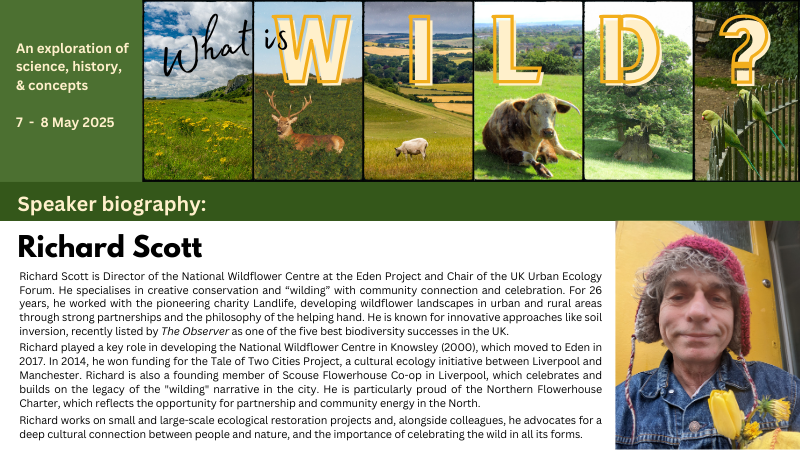 We’re thrilled to welcome Richard Scott, Director of the National Wildflower Centre at @edenproject, as a speaker at our What is Wild? conference next month! 

🔗 ukeconet.org/what-is-wild.h…

#Rewilding #UrbanEcology #Wildflowers #CreativeConservation #LetNatureIn #NatureConservation